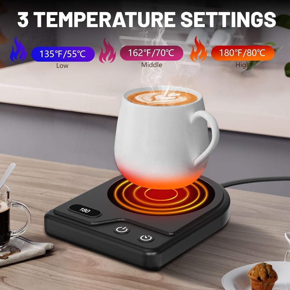 Mug Warmer Coffee Mug Warmer with 3Adjustable Temperature Setting Coffee Warmer