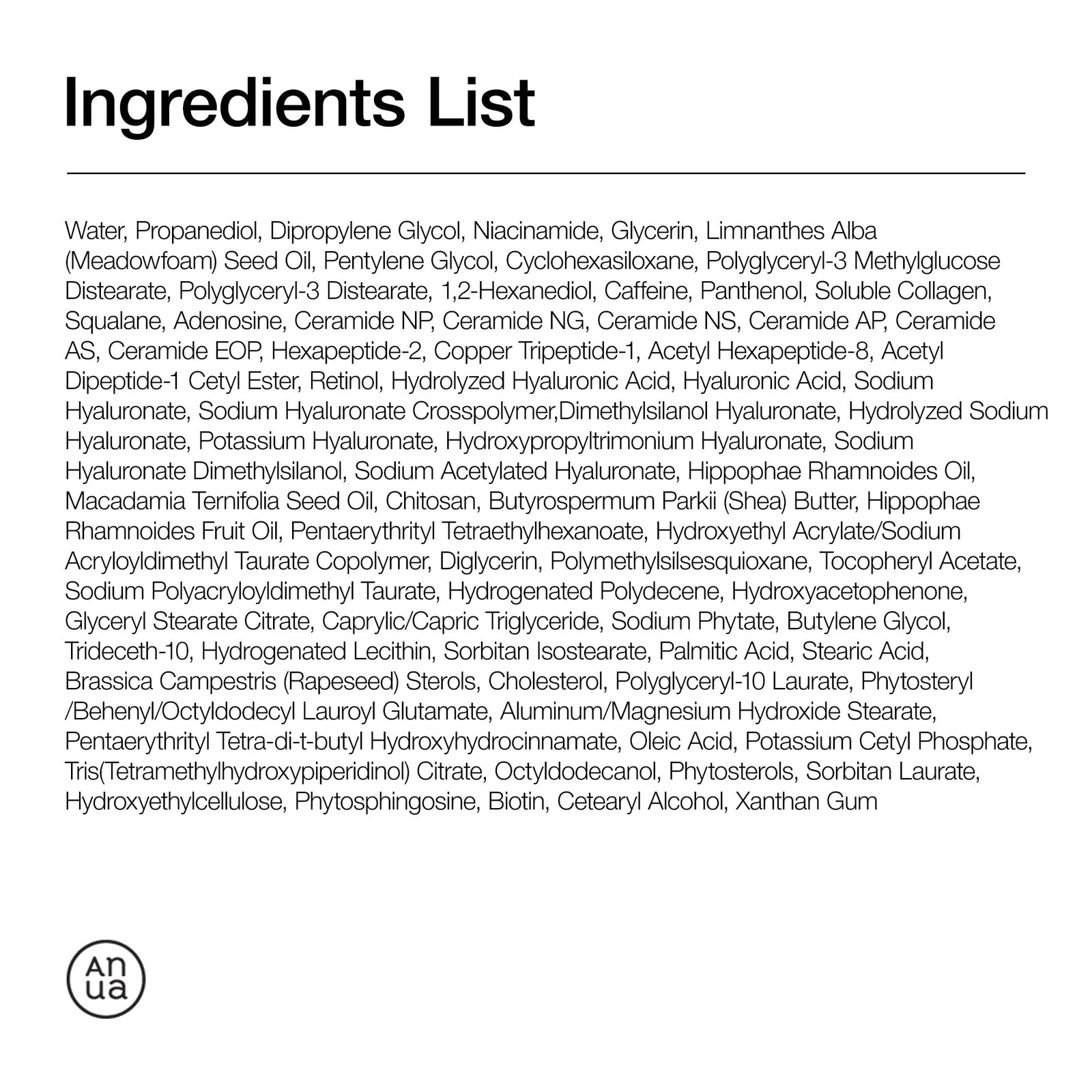 ANUA Retinol 0.1% Caffeine Eye Cream, Hydrating, Dark Circles, Fine Lines 30g