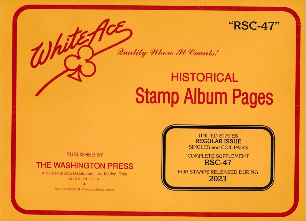 WHITE ACE 2023 US Regular Issue Singles & Coil Pairs Album Supplement RSC-47