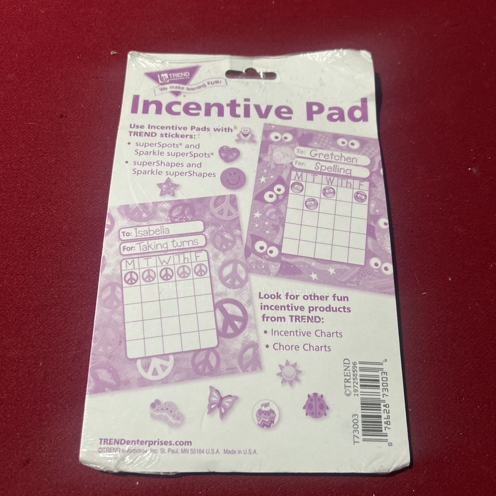 Reward Words Incentive Pad, 36 sheets
