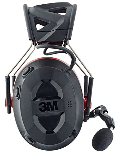 3M Pro-Comms Electronic Hearing Protector, Wireless Pro-Comms, Black/Red