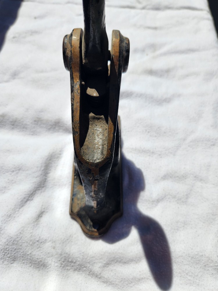 Vintage Cast Iron Notory Hand Press Embossing Machine