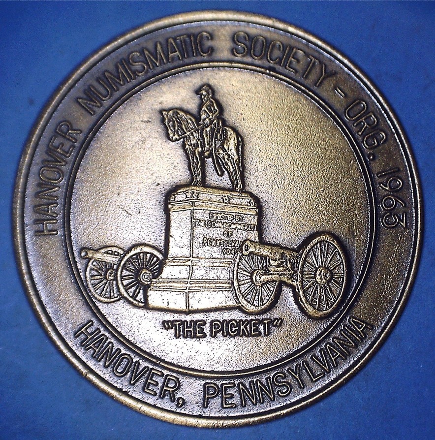1982 HANOVER NUMISMATIC SOCIETY (PENNSYLANIA) SCD / MEDALLION - *70072278 🌈