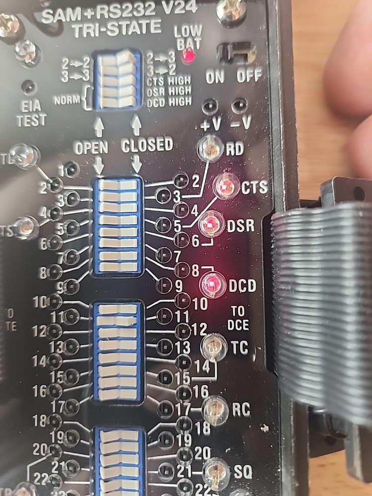 Black Box SAM+ RS232 V24 Tri-State Breakout Box Tool Tester