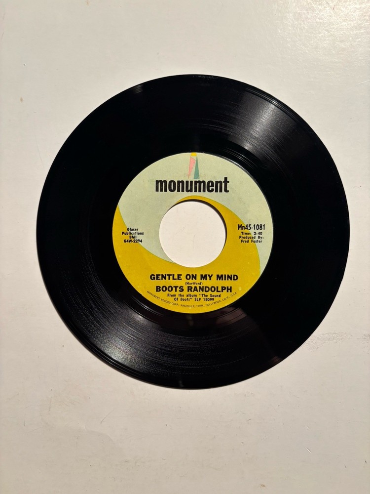 Boots Randolph “Jackson” Monument 7” 45 VG++