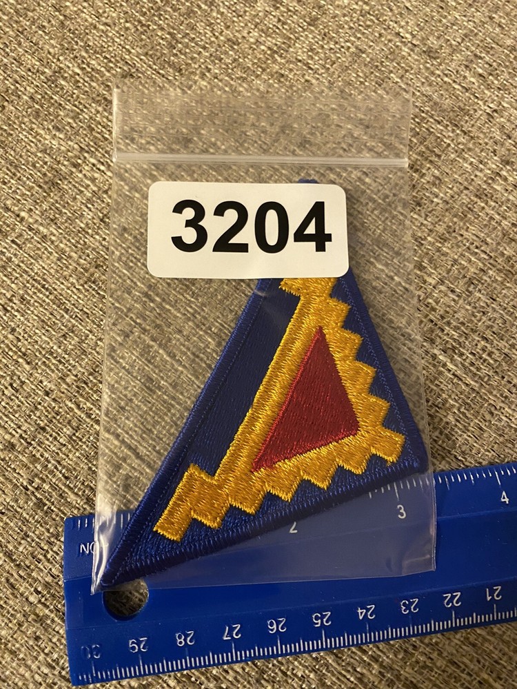 US Army 7th Army Triangle Red Blue Yellow Patch INV3204