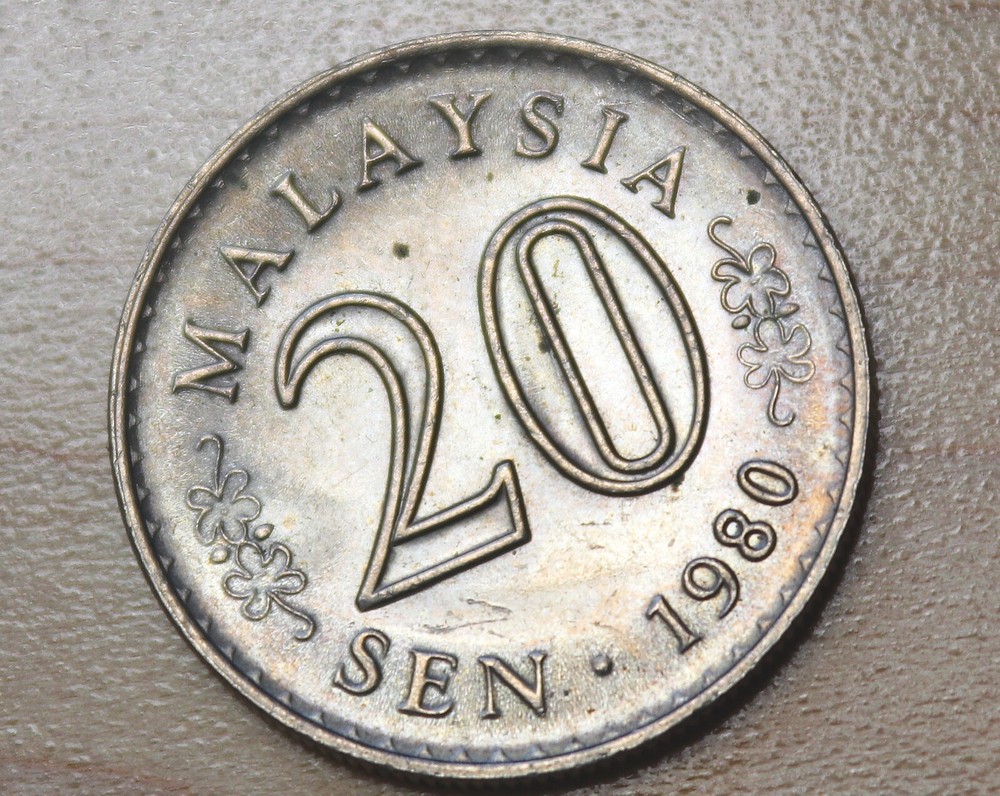 1980 Malaysia 20 Sen