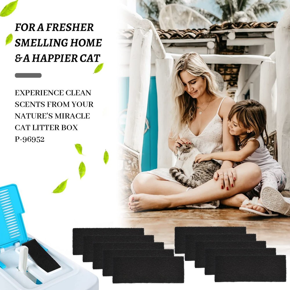 Activated Carbon Deodorizing Filter For Cat Litter Box Replacement Pet Clean Uts