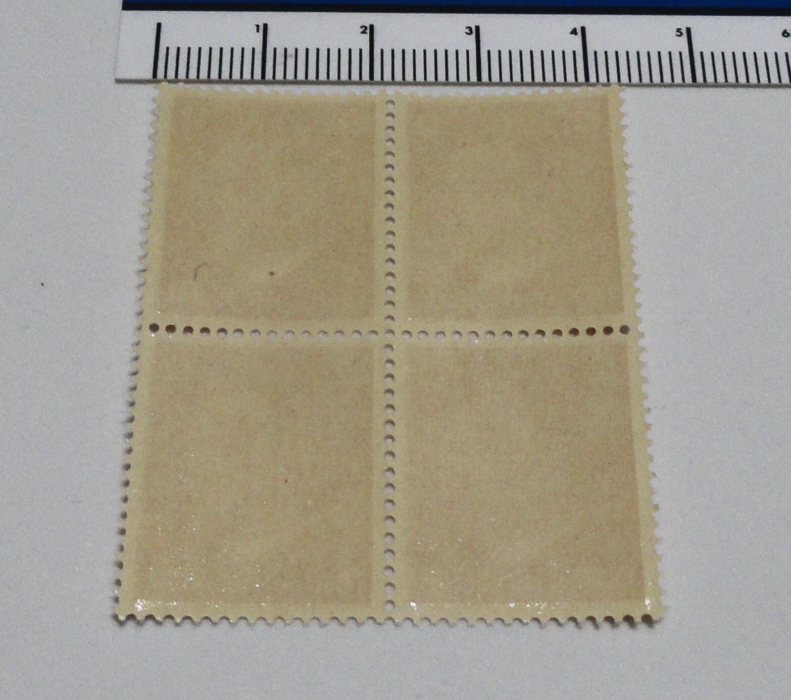 Block of Four World War 2 WW2 German 12P RARE Red HITLER HEAD Stamps