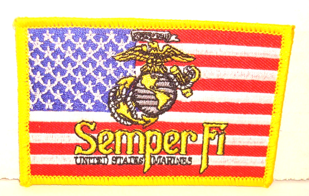 MARINE CORPS SEMPER FI PATCH 3&1/2inch wide