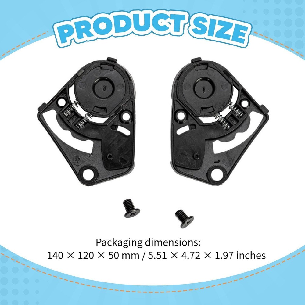 2x Helmet Shield Base Replace Parts High Performance