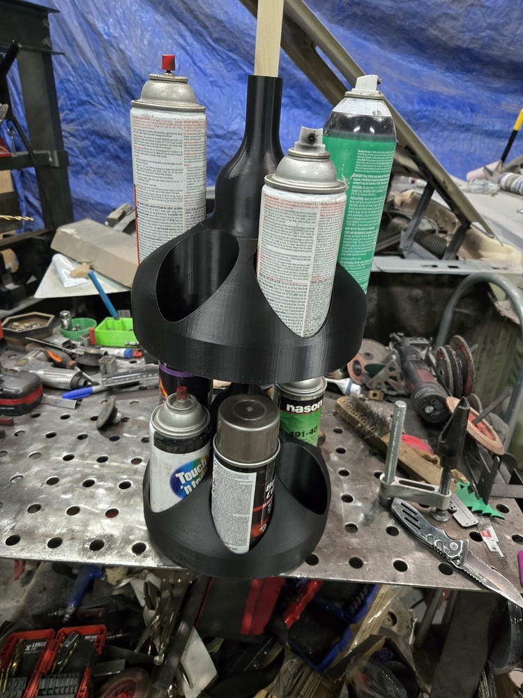 12 Can 2 Tiet Spray Can Carousel