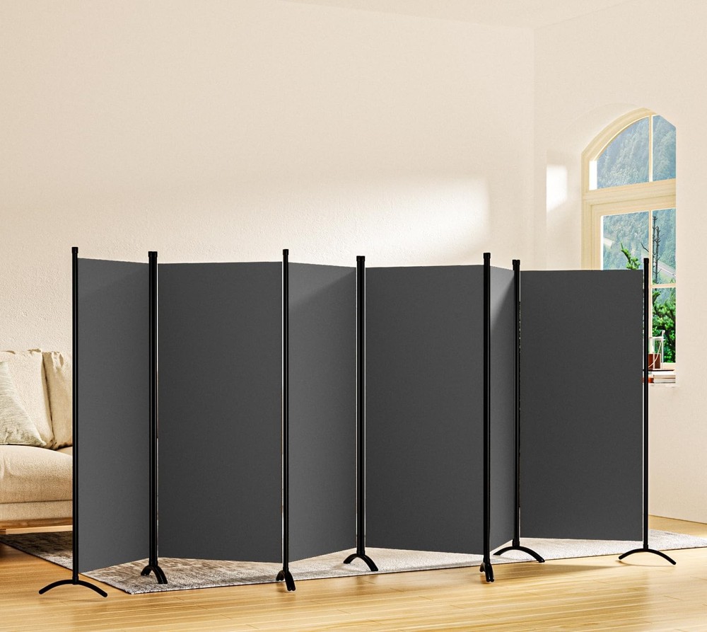 6 Panel Room Divider, Folding Privacy Screen Wall Divider for Room Separation...
