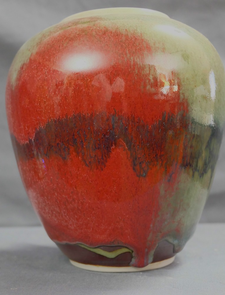 STUDIO MADE VASE SIGNED EXCELLENT CONDITION 8X7 inches