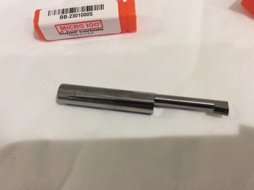 1 NEW MICRO 100 SOLID CARBIDE BORING BAR BB-2301000S USA MADE
