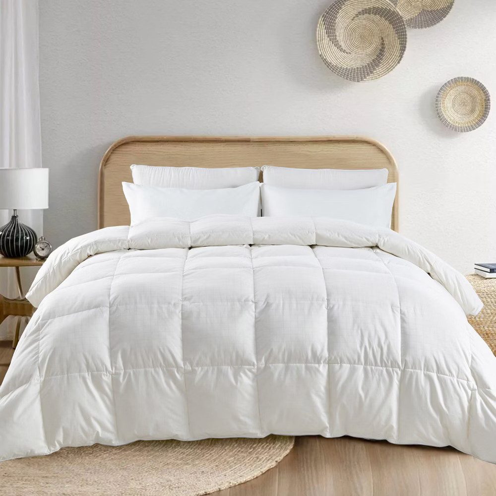 Peace Nest 300TC Jacquard Cotton Goose Feather and Down Comforter,