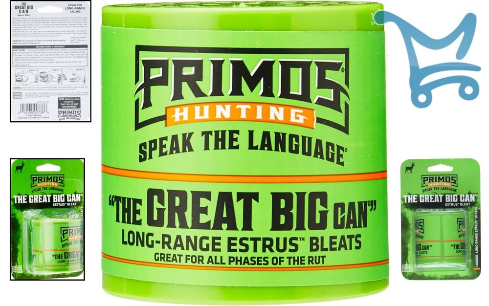 Deer Call Large Volume Bleat for Extended Range Hunting Wind Open Fields