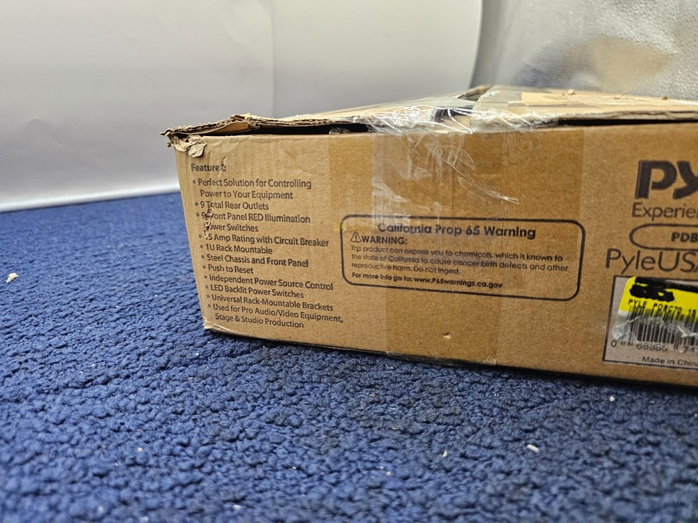 PYLE PDBC70: 15 Amp Power Supply Power Switch Control Unit, Rack Mountable