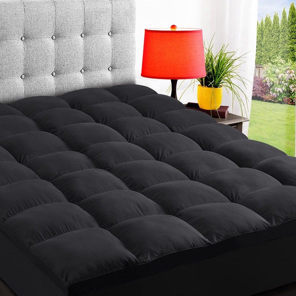 Elemuse Queen Black Mattress Topper Model Dlmt Down Alternative