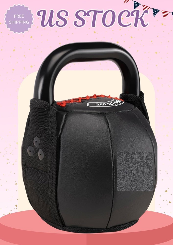 Soft Kettlebell for Strength Training - 10-40 lbs Weightlifting & Core Workouts