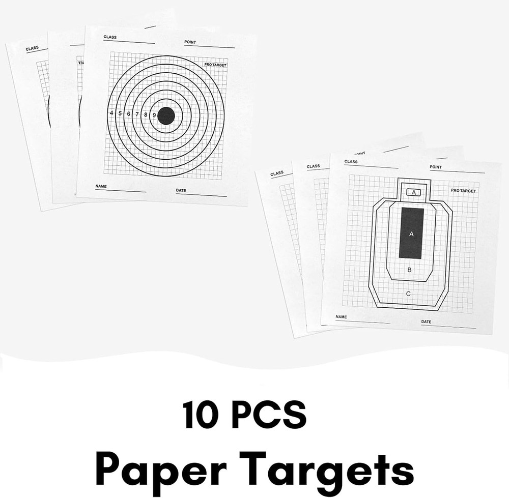 Folding Airsoft Target with Catcher - Perfect for Backyard Shooting Practice