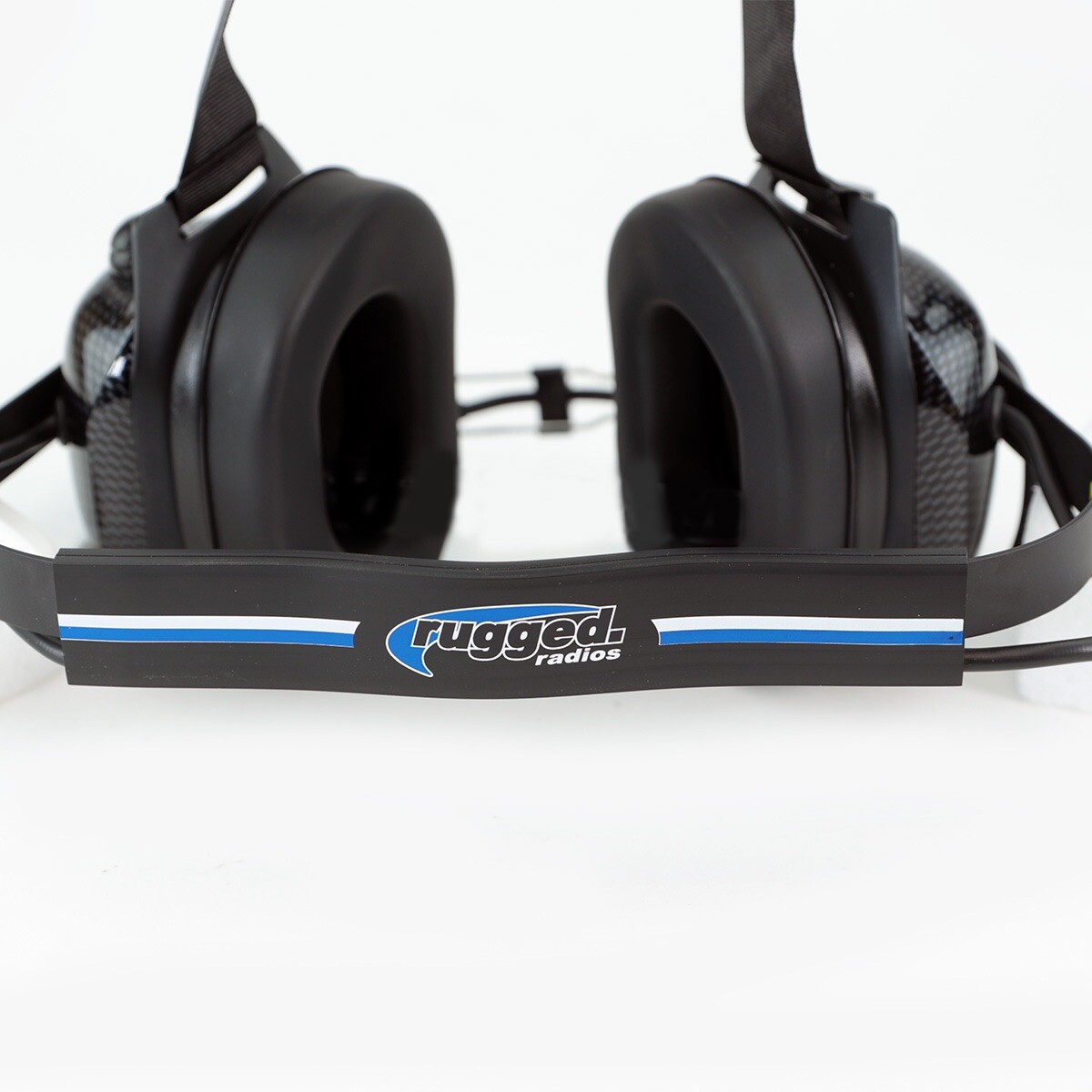 Rugged Radios H41-CF Behind the Head Carbon Fiber NASCAR Racing Two Way Headset