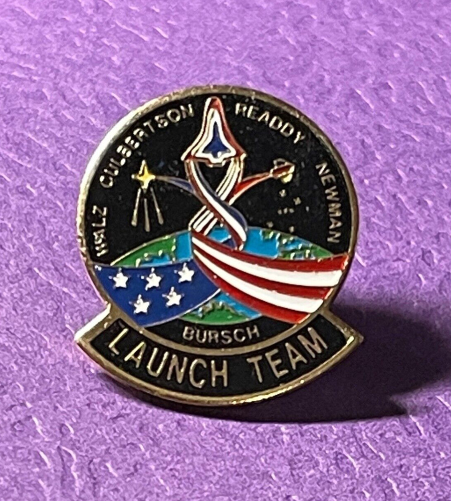 STS-51 SPACE SHUTTLE LAUNCH TEAM PIN BACK  LAPEL PIN