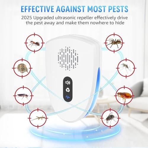 6 Pack Ultrasonic Pest Control Repeller Plug In