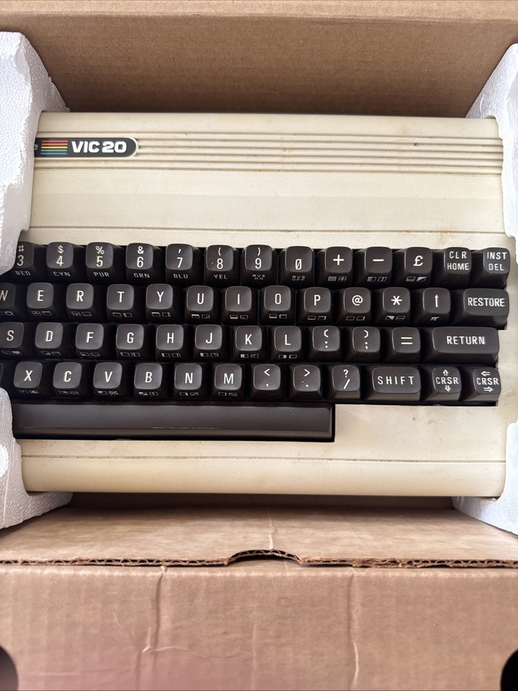 Commodore VIC 20 In Box Powers On. Untested. No Cords.