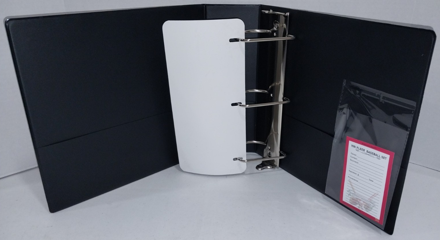 BCB Baseball Card 3" Storage Binder, 1981 Fleer Wax Pack Themed ~STORE YOUR SET~