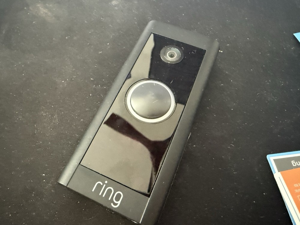 Ring HD Video Doorbell Wired Black w/Angle Bracket