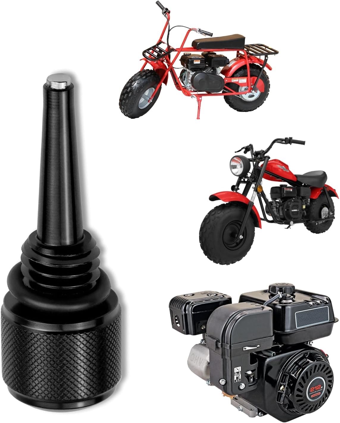 Black Alloy Magnetic Oil Dipstick for Predator 212 Coleman 196cc Ghost 224cc