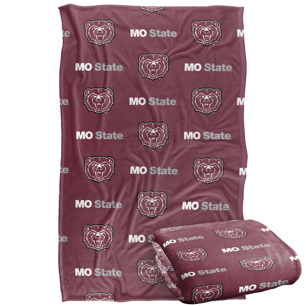 Missouri State University Logo Pattern Silky Touch Super Soft Throw Blanket