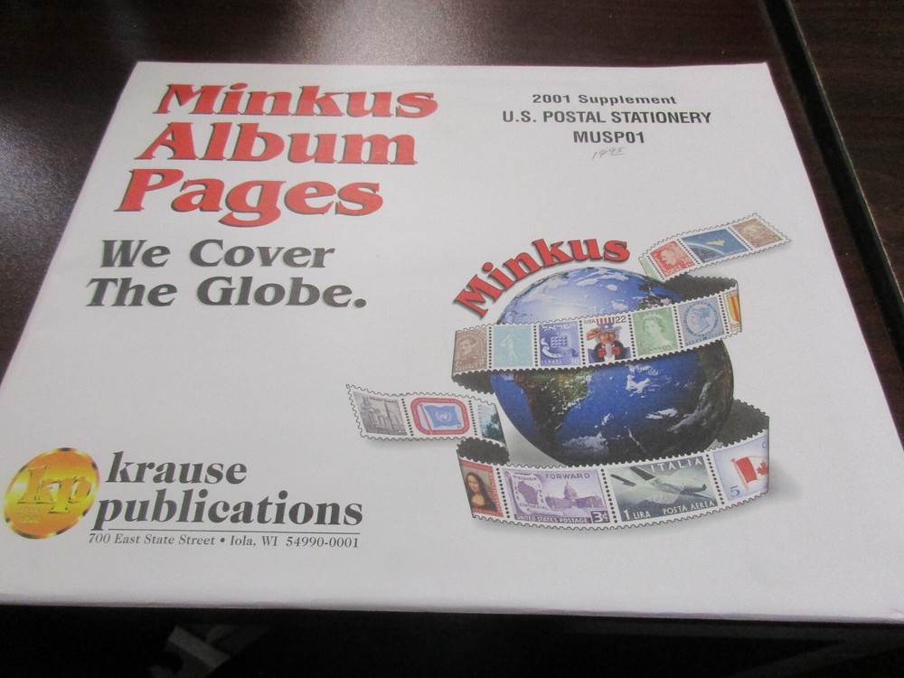 "MINKUS"ALBUM PAGES  SUPPLEMENT #MUSP01 W/FREE SHIPPING!!!