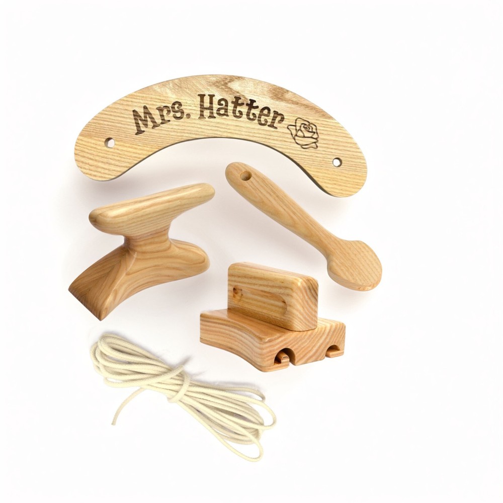 Hat making tools. Millinery supplies, pusher, puller, tolliker, hat block tools