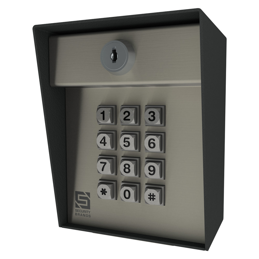 Security Brands DKLP 19-100e 12V Low Power Gate Keypad Post Mount 100 Code Solar