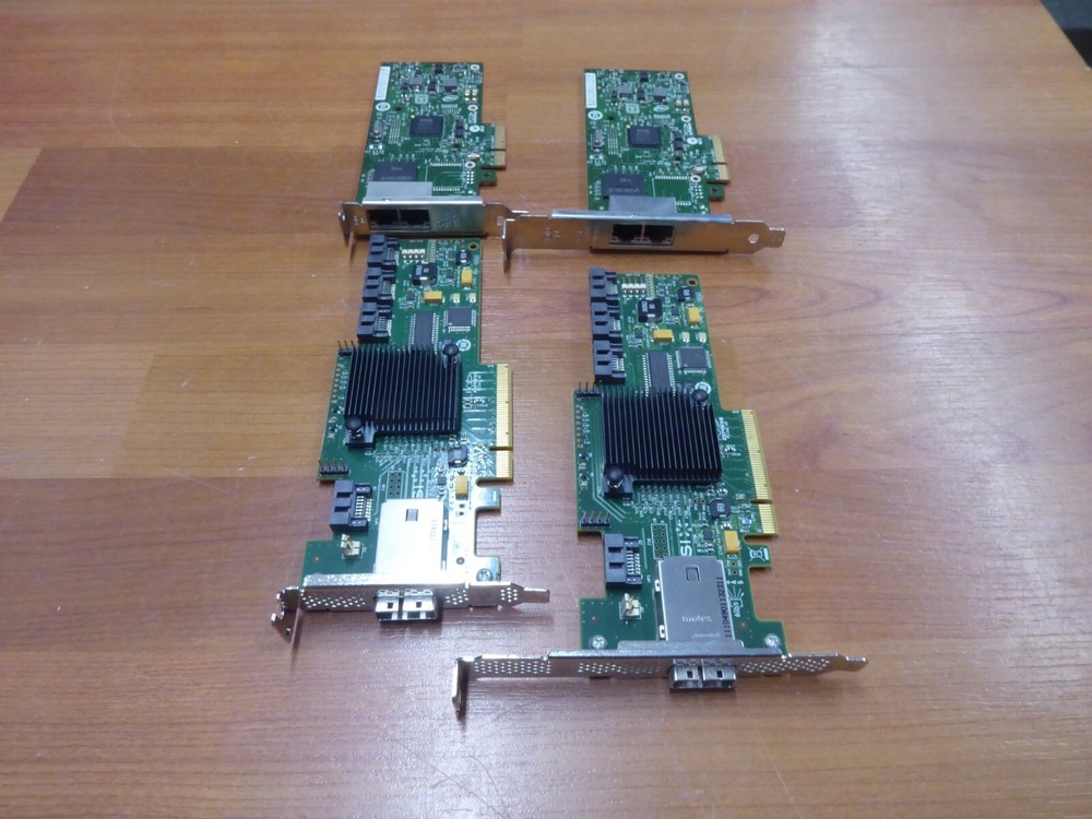 IBM SERVER NIC CARDs 49Y4232 + SAS CONTROLLER 9212-4i4e FULL + HALF LOT PCI-e