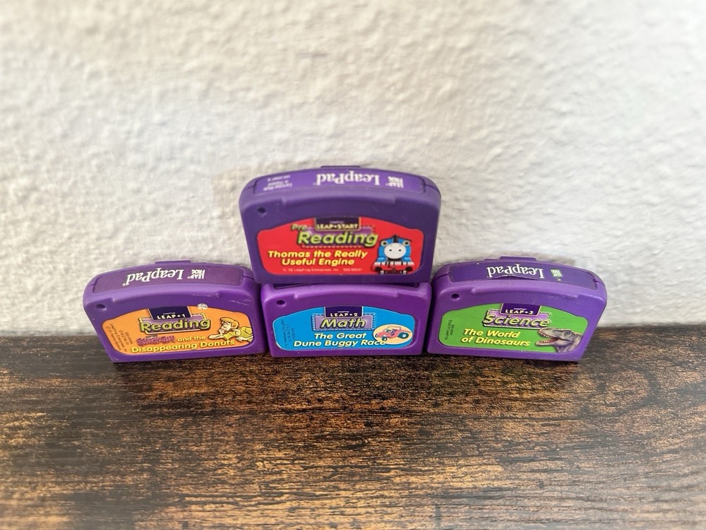 Leap Frog LeapPad Thomas Engine Scooby-Doo Cartridge Reading Math Science Lot