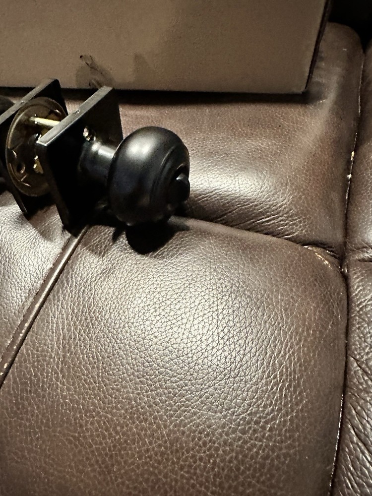 Gobrico 5 Pack Privacy Door Knobs for Bed/Bath Matte 5 Pack, Black