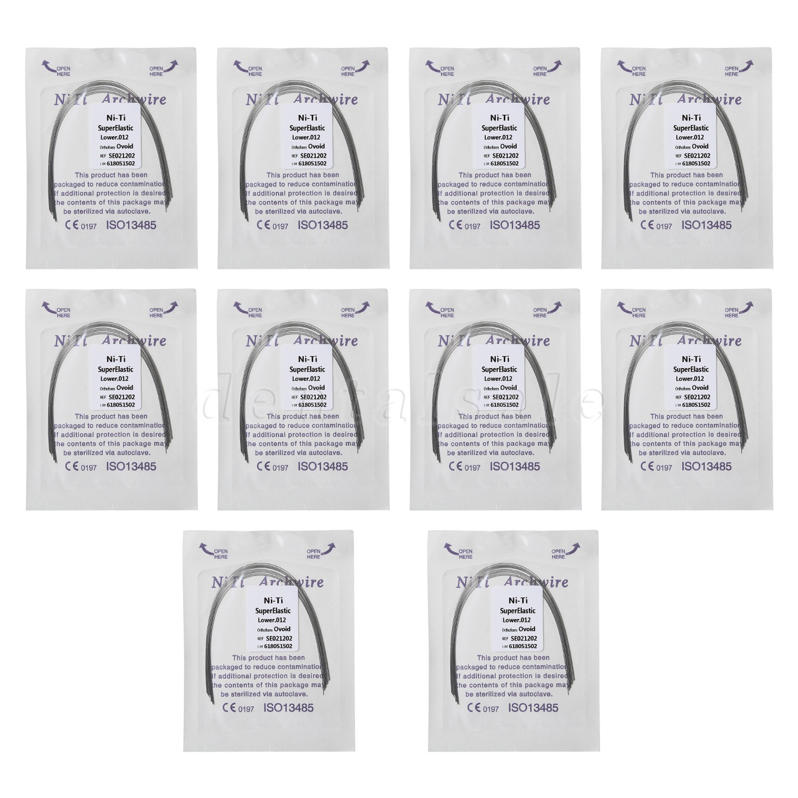 Dental Super Elastic Niti Round Arch Wires Wire for Bracket Braces Alambre st