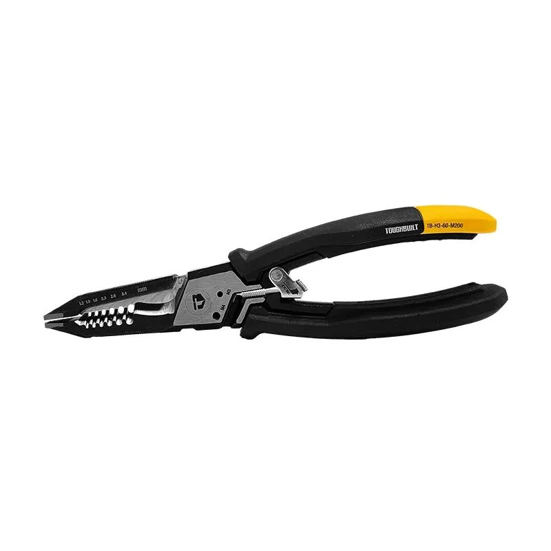 ToughBuilt 8" Wire Stripper Nipper Heavy Duty Multi Function Electrician Tool