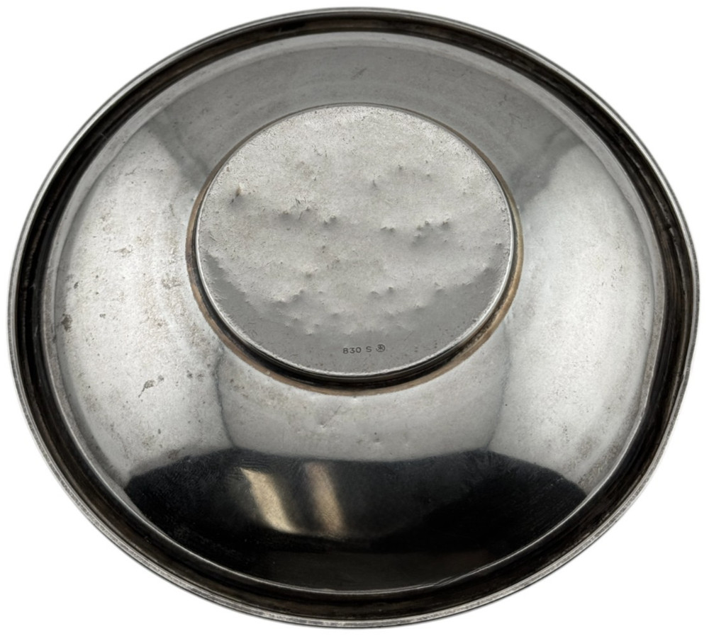 Ottar Hval Norway 830 Silver Enameled Dish