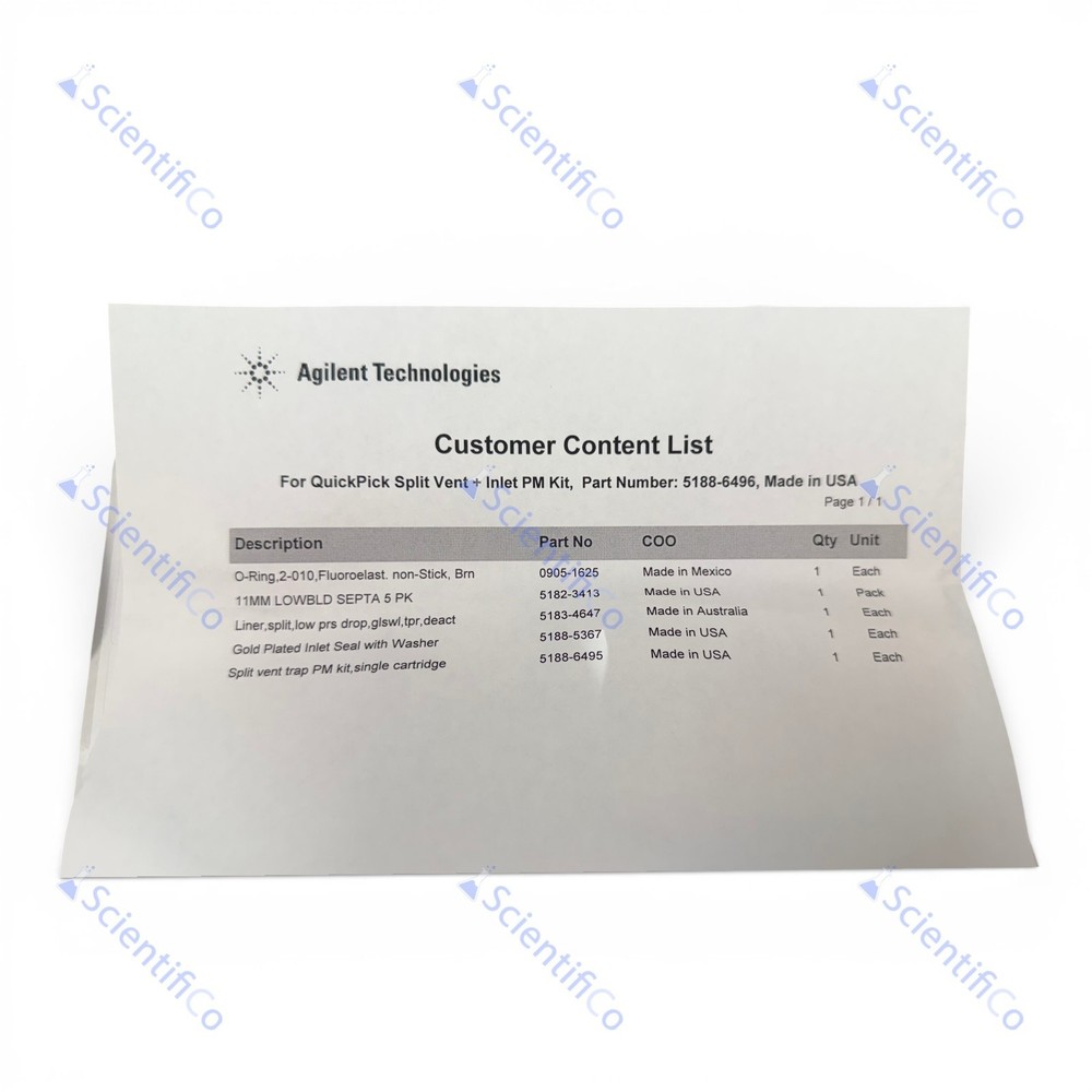 Agilent 5188-6496 QuickPick PM kit