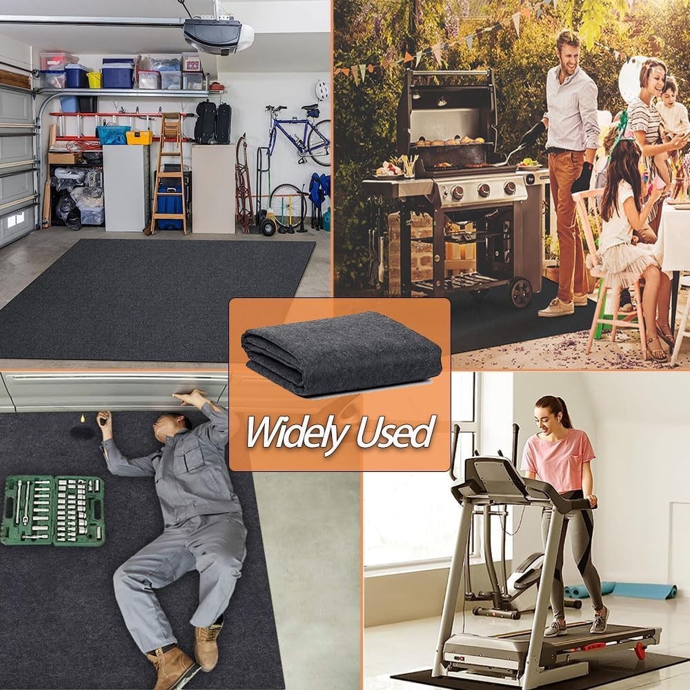 36 x 60 Inch Oil Spill Mat for Garage, Garage Floor Oil Change Mat for Driveway