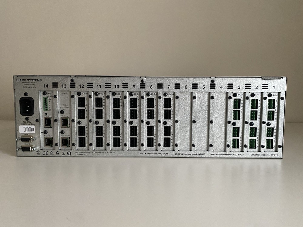 Biamp Tesira SERVER-IO Pro Audio DSP Server - Rack Mount