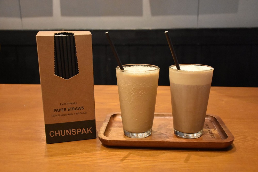 Black Paper Straws, Solid black/250 Bulk, Biodegradable Paper Drinking Straws...