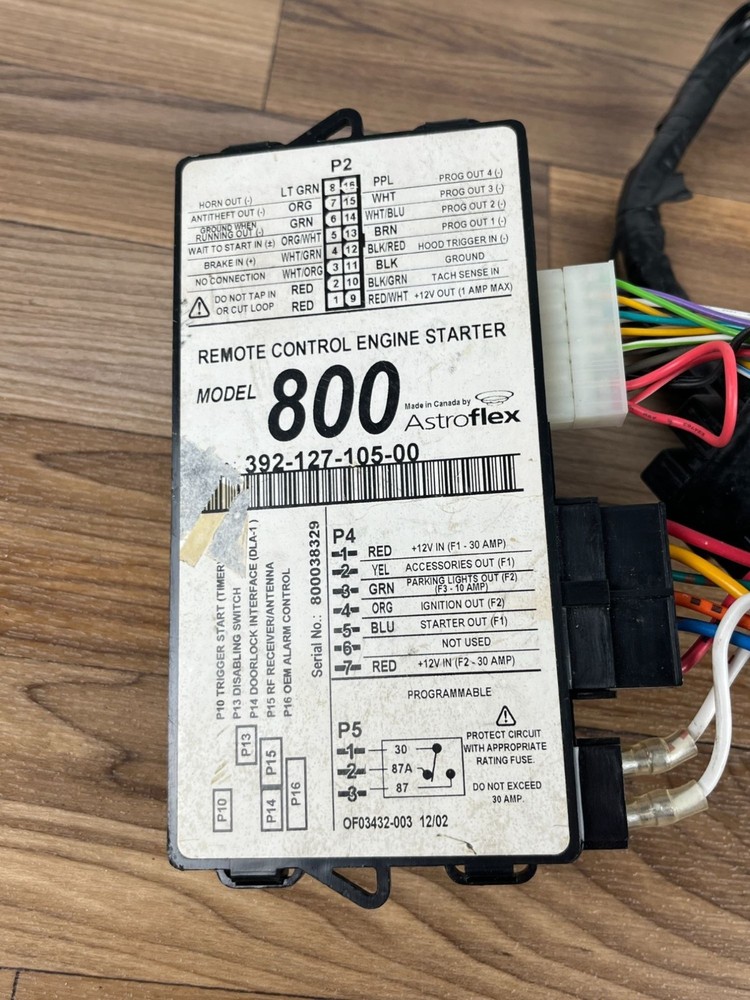 ASTROFLEX Model 800 Remote Control Engine Starter #392-127-104-00