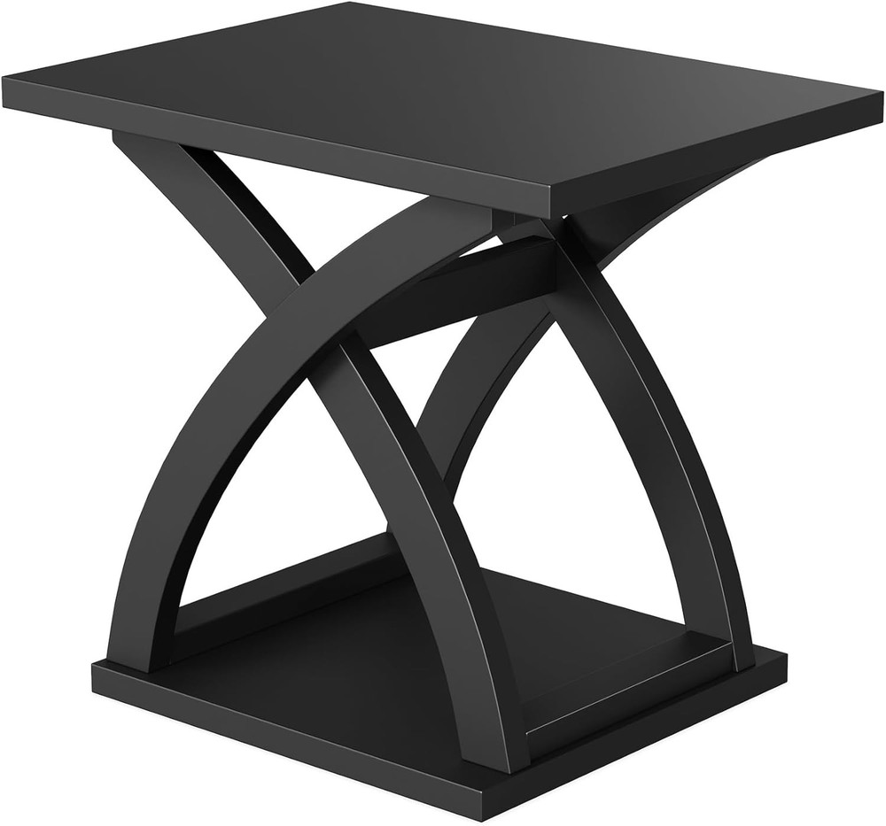 X-Design Side Table Living Room End Side Table End Table with Storage Shelf