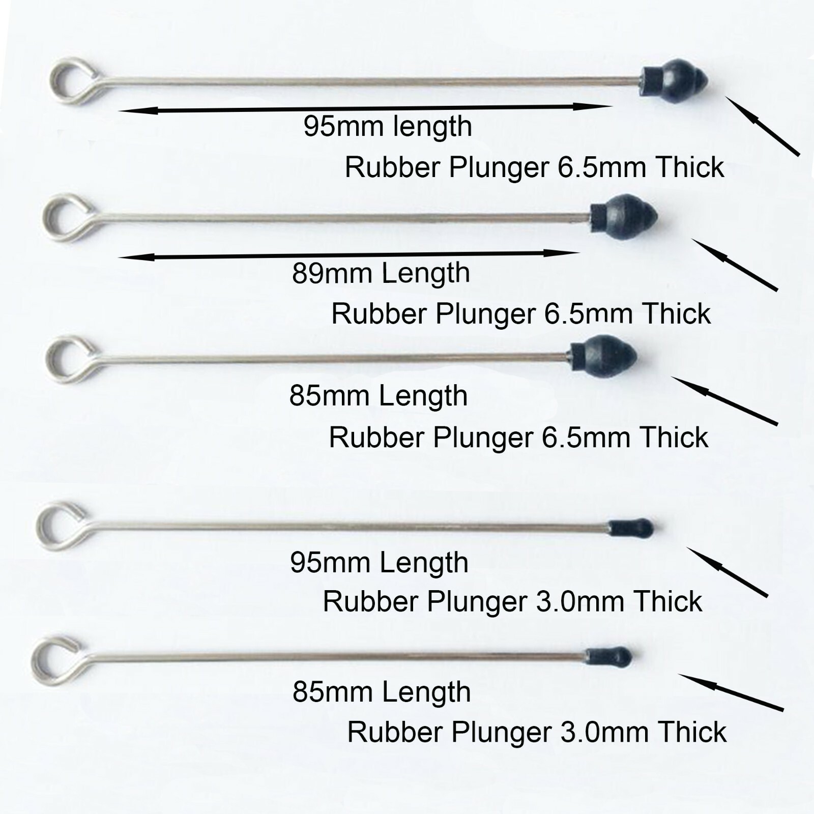 Pro Tattoo Needle Plunger Bars Hard Rubber Tip Cartridge Grip