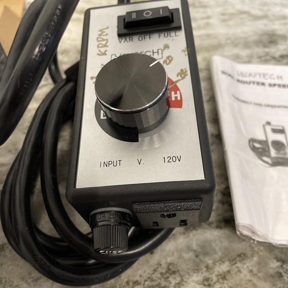 VenTech Variable Dial Router Fan Speed Controller for Duct and Inline Fans